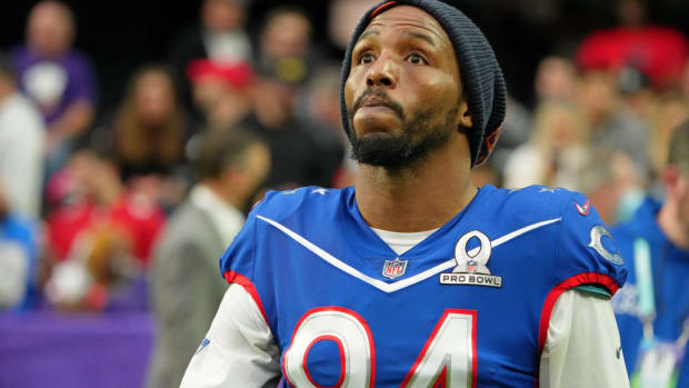 Feb 6, 2022; Paradise, Nevada, USA; NFC outside linebacker Robert Quinn of the Chicago Bears (94) during the Pro Bowl football game at Allegiant Stadium. Mandatory Credit: Kirby Lee-USA TODAY Sports  